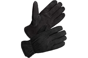 SKYDEER 3M Thinsulate Thermal Winter Work Gloves with Windproof Premium Genuine Deerskin Suede Leather (Unisex)