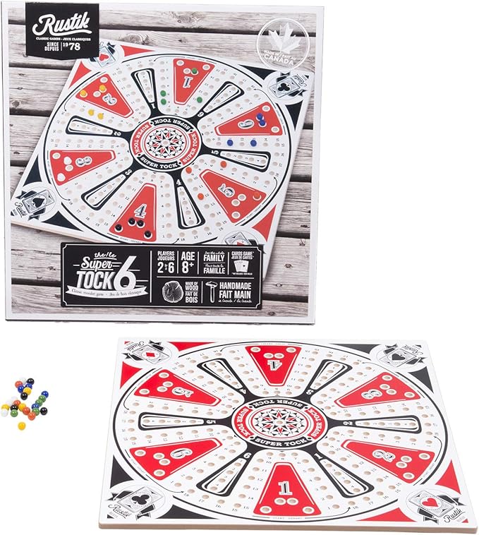 Rustik Tock Game 6 Joueurs Planche Multicolore Amazon Ca Jeux Et Jouets