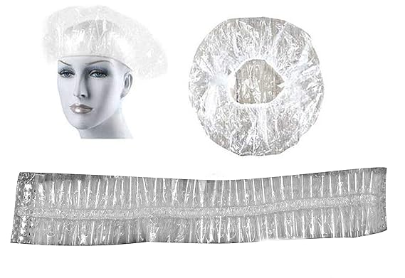 Fully Stretchable Transparent Bouffant Caps Cooking Caps Surgical Caps For Doctors Set Of 50 Pack Of 1