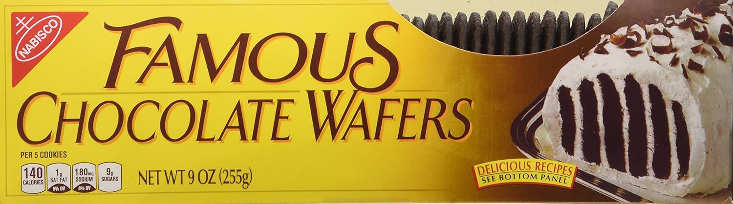 Nabisco Famous Chocolate Wafers 9oz Container Pack Of 4 By Nabisco Amazon Ca Grocery