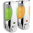 HotelSpa Curves Luxury Soap/Shampoo/Lotion Modular-Design Shower Dispenser System (Pack of 2)