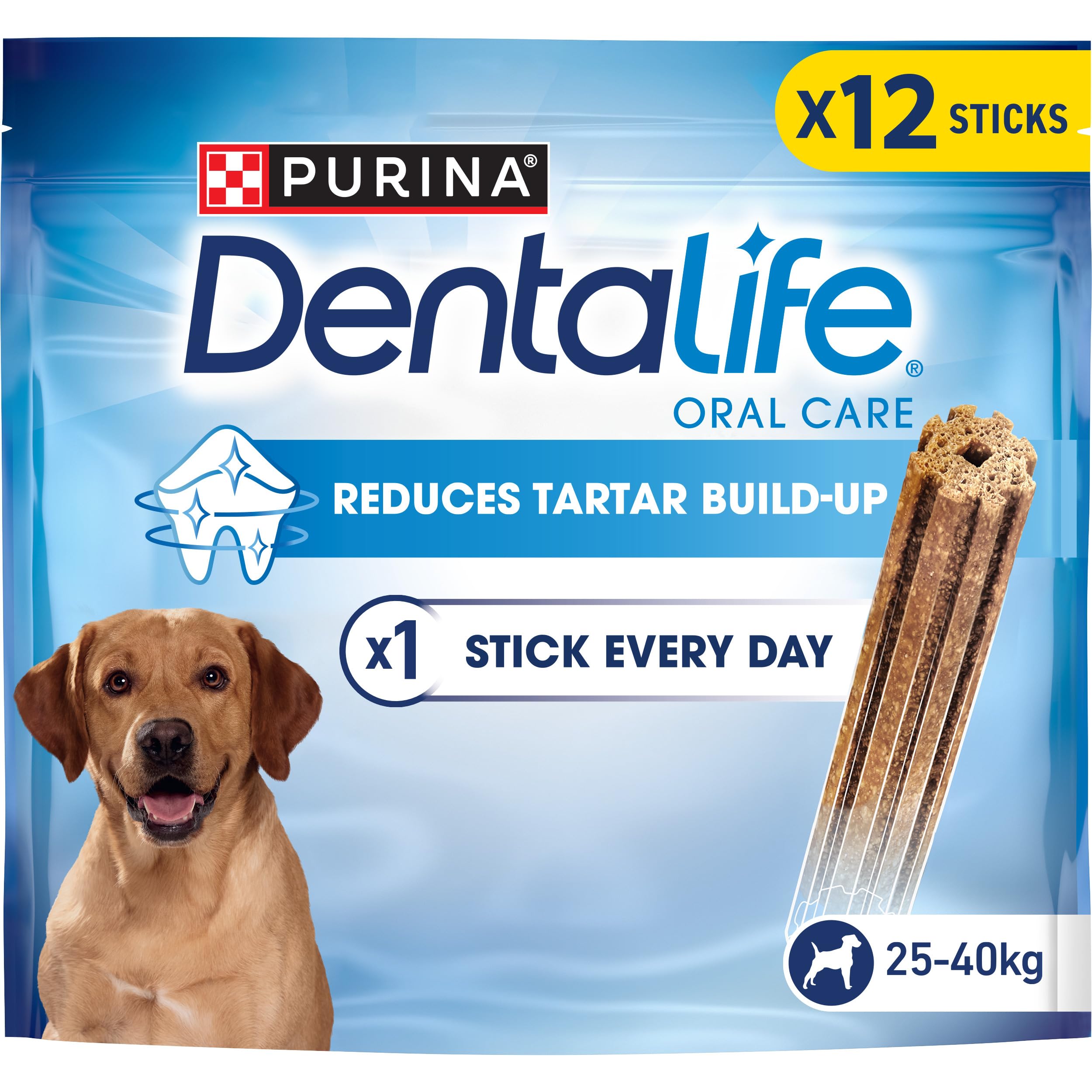 DENTALIFE Large Dental Chicken Dog Chews 12 Sticks (Pack of 3)