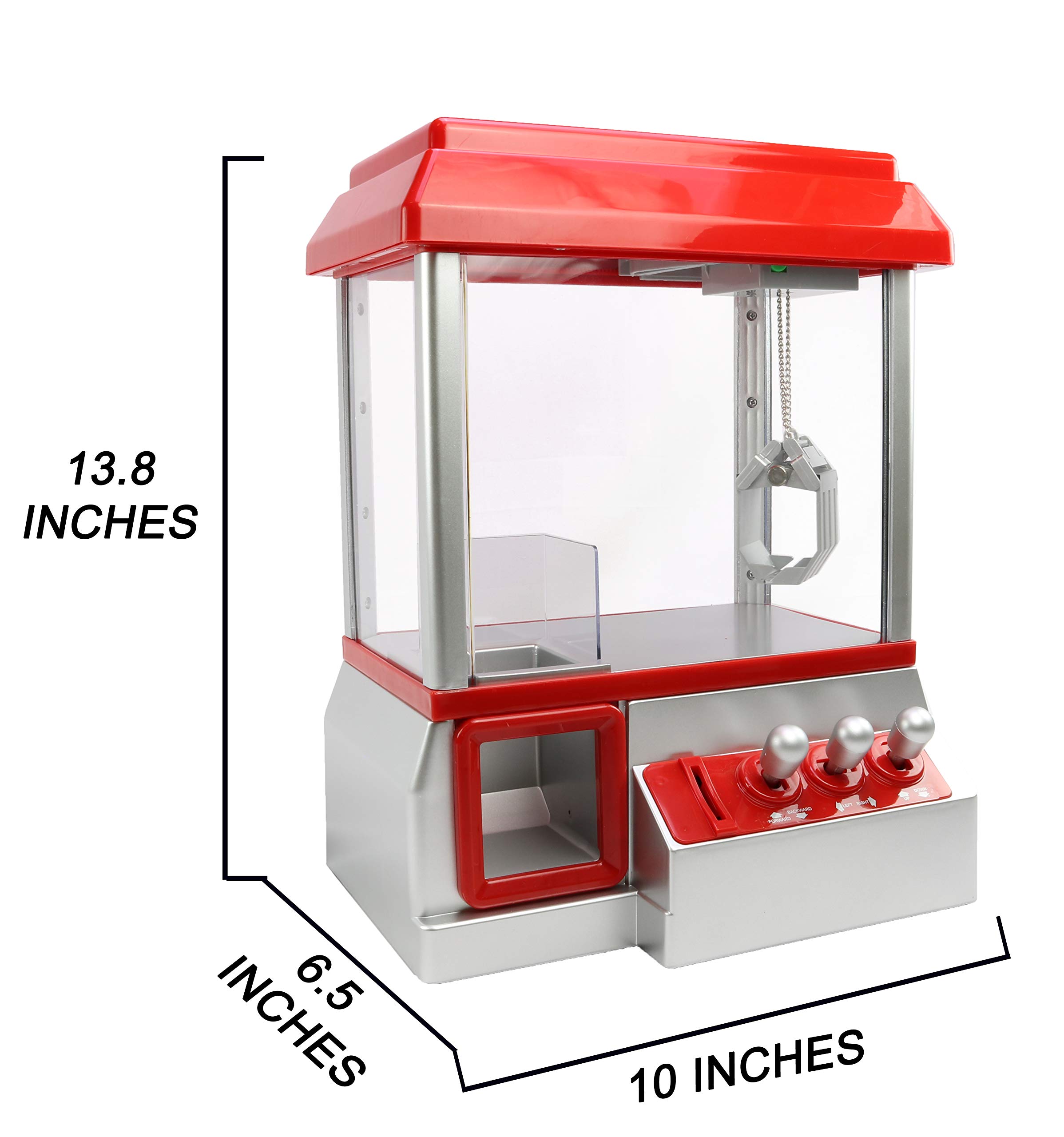 Smart Novelty Mini Claw Machine for Kids - Arcade Candy Claw Machine -with Music & Lights Suitable for Adults & Kids Ages 3 and Up