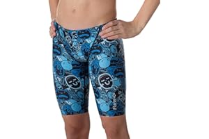 FLOW SWIM GEAR Flow Funky Jammers for Boys - Swim Jammer Swimsuit for Practice and Competition Swimming in Size 21 to 32