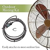 MISTING KIT - ATTACHABLE MISTING KIT FOR OUTDOOR FANS - FITS MOST FANS