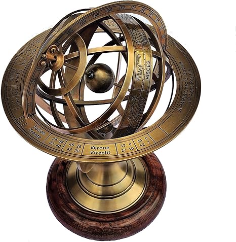 Amazon Com Castle Instruments Antique Brass 11 Armillary Sphere Globe Astrolabe Zodiac Engraved Celestial Globe Wooden Base Home Kitchen Amazon Com Castle Instruments Antique Brass 11 Armillary Sphere Globe Astrolabe Zodiac Engraved Celestial Globe Wooden Base Home Kitchen