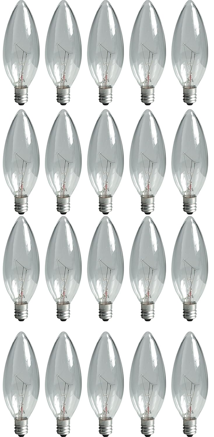 8Pack 540Lumen Blunt Tip Light Bulb with Candelabra Base GE Lighting