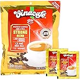 Vinacafe 20 cts 3 in 1 Vietnamese Instant Coffee Gold Red Strong Rich Blend, 20 Sachets (Single)