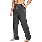 Pudolla Men's Tall Sweatpants 32"/34"/36" Long Inseam Cotton Yoga Pants Athletic Lounge Casual Pants for Men with Pockets