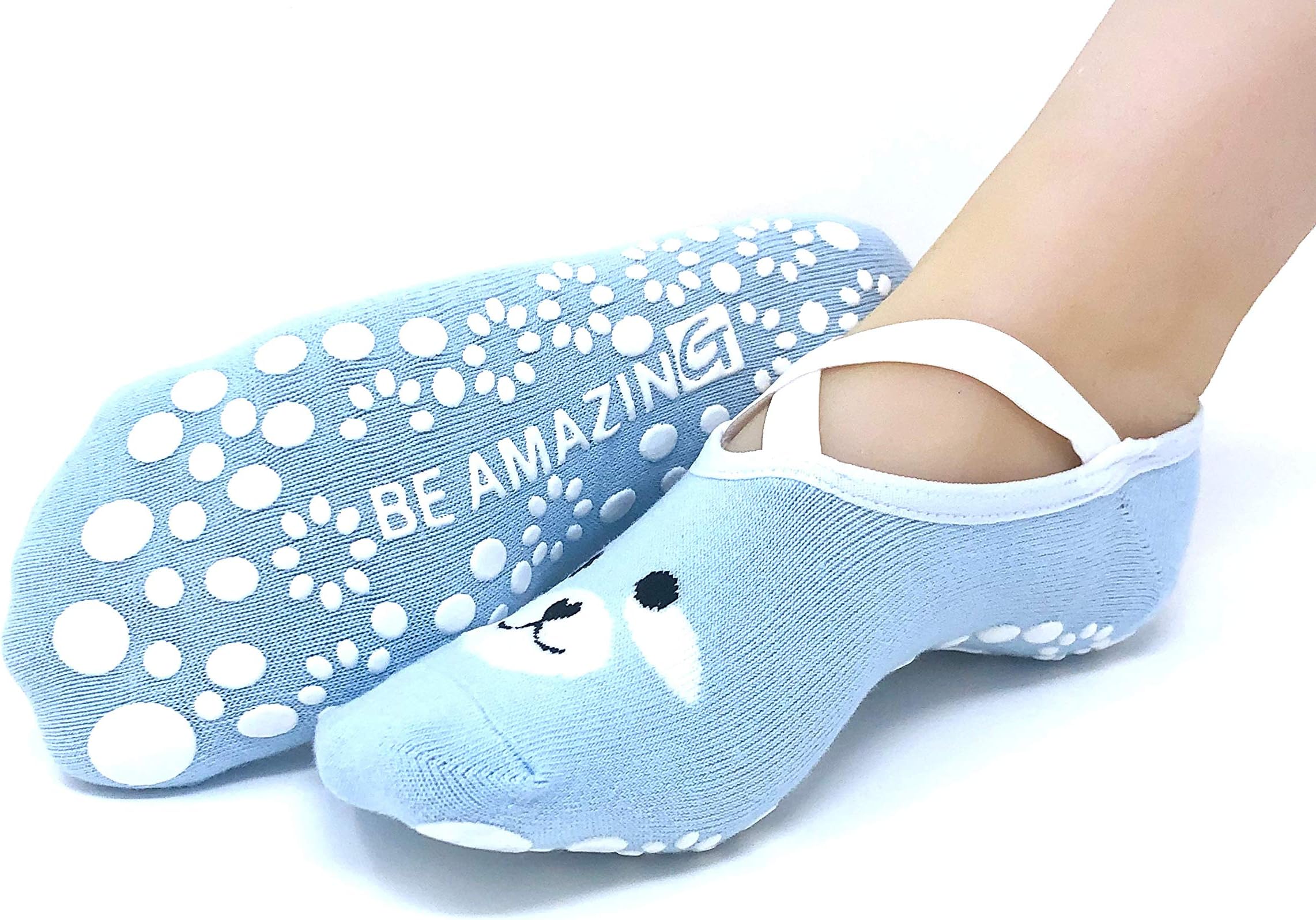 Yoga Socks for Women Barre Sock Grip Non-Slip No-Skid Pilates Hospital Maternity