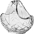 Barski Crystal Basket - Bowl - Hand Cut Crystal - Beautiful Accent Piece - for Nuts - Candies - 6" Long - Made in Europe