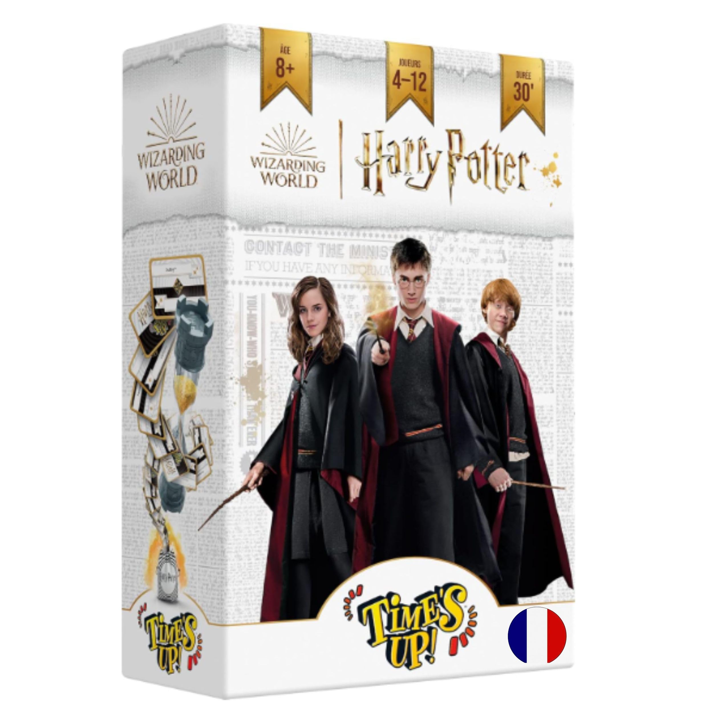 Repos Production, Time's Up! Harry Potter (Large Format Version), Board Game, Ages 8+, 4 to 12 Players, 30 Minutes