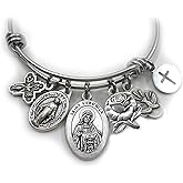 St. Veronica Bangle Bracelet, Patron Saint Confirmation Gift