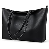 KALIDI Tote Bag Zipper Shoulder Bag Faux Leather Purses Satchel for Women Casual Handbag Work Dating College