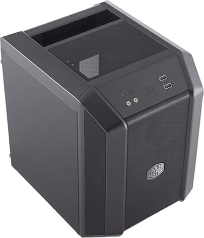 Cooler Master MasterCase H100 ARGB – Caja PC Mini-ITX con Potente Flujo de Aire, Chasis Compacto Frontal Mallado, Capacidad de Hardware Flexible