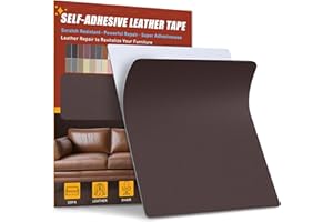 Sgooyir Self Adhesive Leather Repair Patch, 8.3"x 11" Leather Repair Tape for Couches, Vinyl Repair Kit for Furniture, Car Se