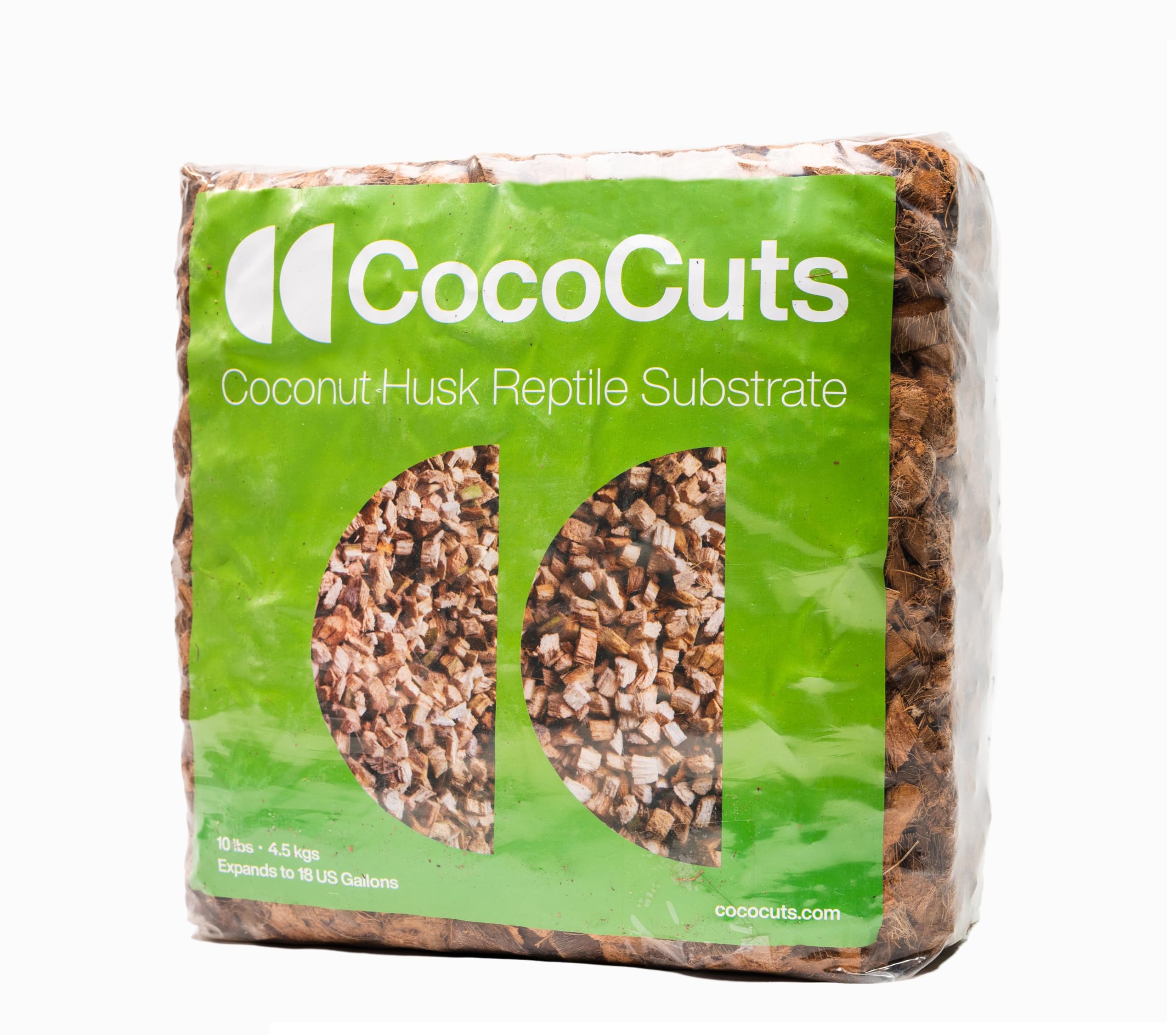 CocoCuts Coconut Husk Reptile Substrate, 10 lb. block, Brown