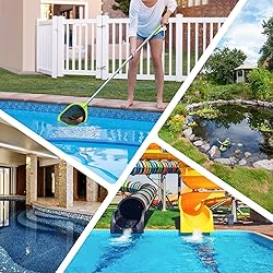 Swimming Pool Skimmer Net 57 inches, Leaf Rake Net