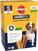 Pedigree DentaStix Daily Dental Chews Medium Dogs 10-25 kg 28 Sticks Pack of 4 view 2