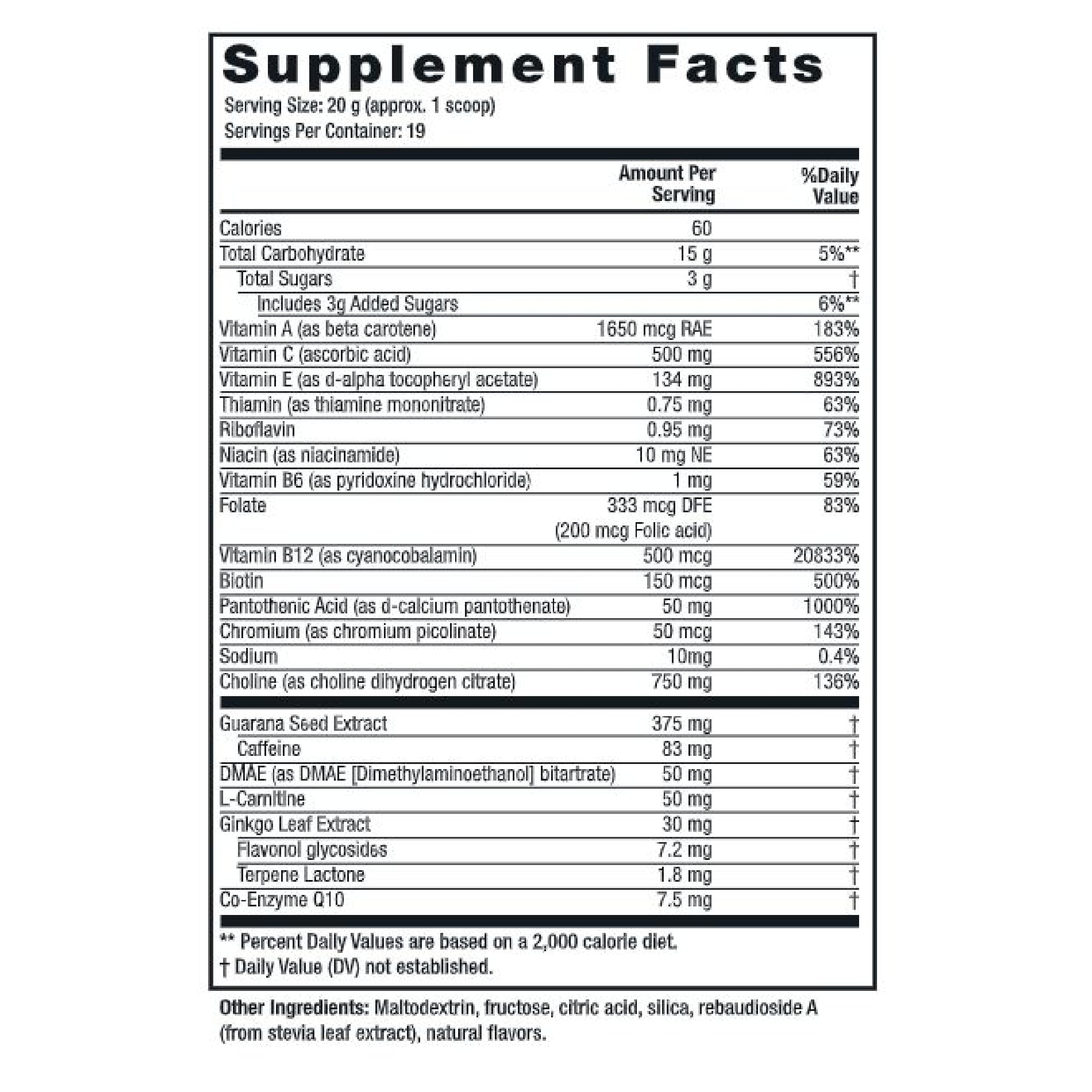 Twinlab Choline Cocktail - Brain Health Support - Energy Supplement for Men & Women - 13.33 oz