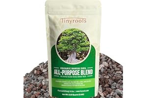 BONSAI OUTLET Bonsai Soil Mix by Tinyroots - All Purpose Bonsai Soil Mix Ready to Use Blend, Used for All Varieties of Bonsai Trees, 2.25 Quarts