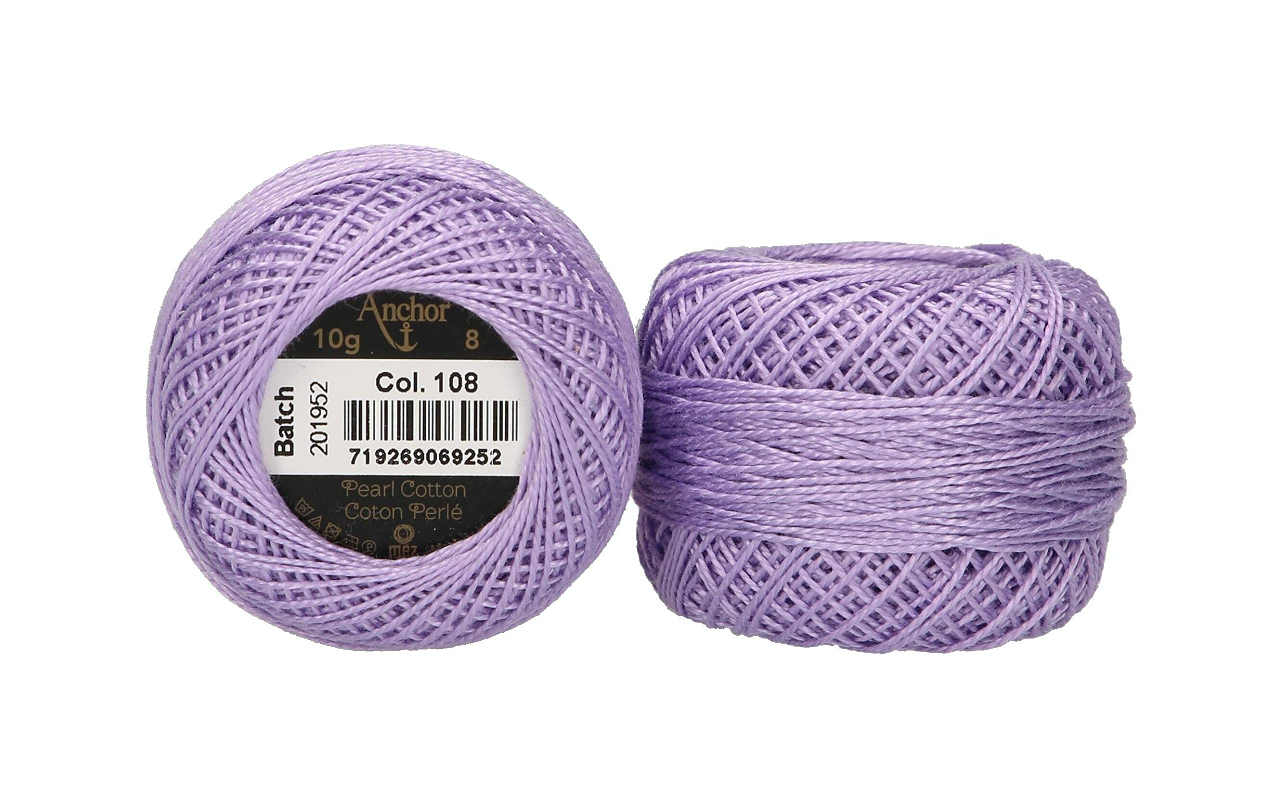Anchor 4591008-00108 Embroidery Thread, 100% Cotton, Lilac, Thickness 8.82 m, 16 g — image 1