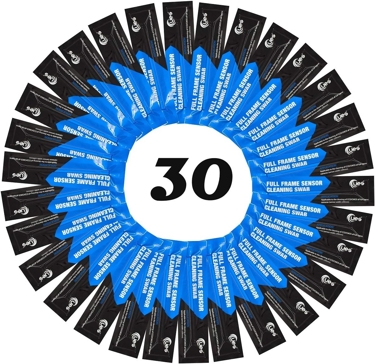 UES FFR 30 Full-Frame Sensor Cleaning Swabs for Reflex and Mirrorless Digital Camera CCD and CMOS Sensors (30pcs 24mm Dry Swabs) - Image 3