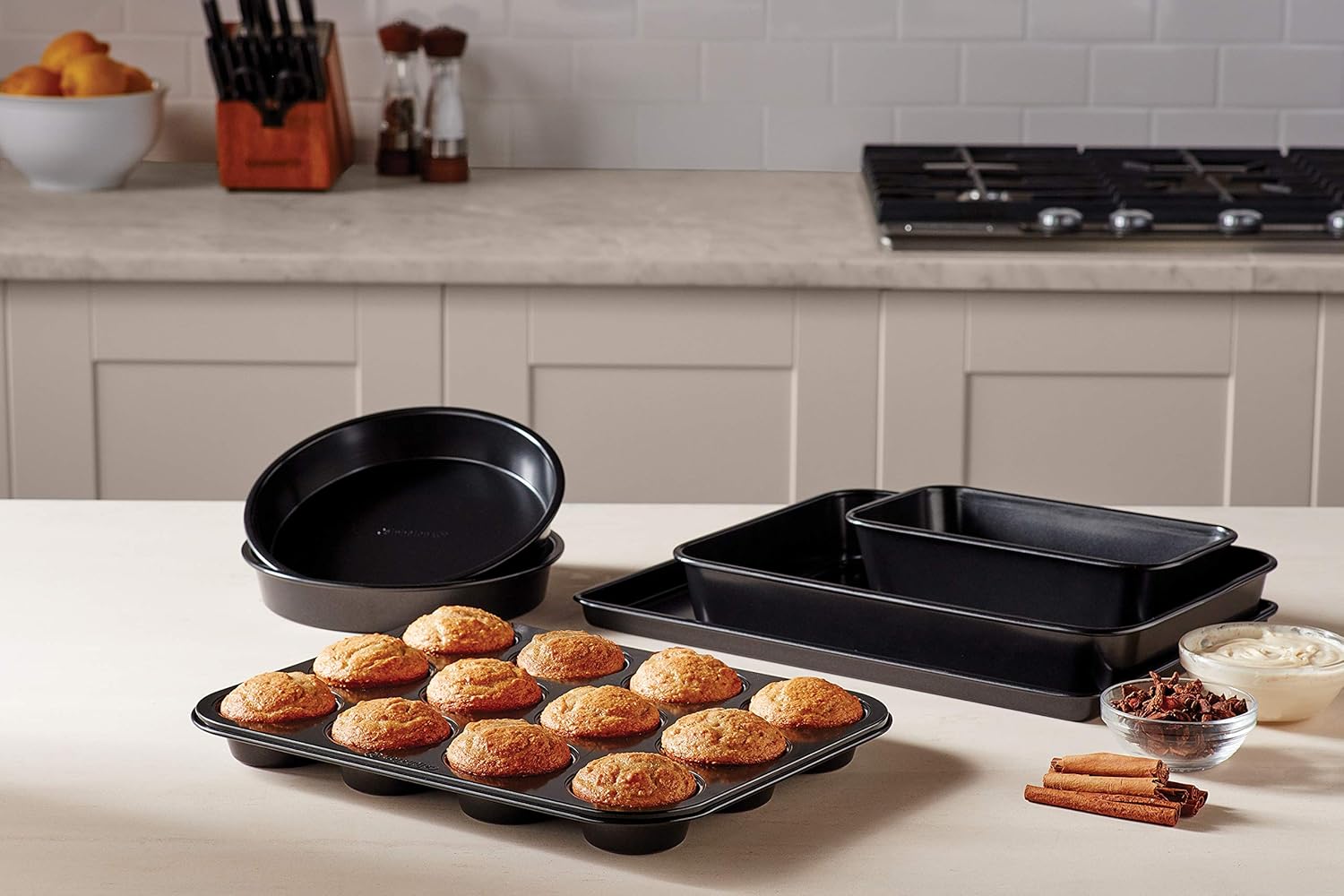 Calphalon Nonstick Bakeware Set, 6-Pieces, 6-pc: Baking Pans: Kitchen & Dining