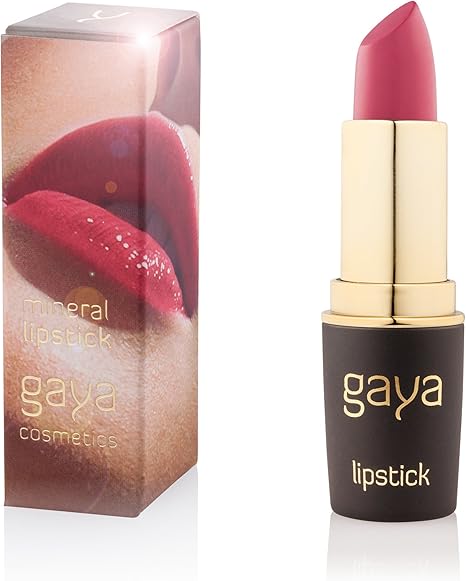 Gaya Cosmetics Rouge A Levre Formule Hydratante Professionnel Minérale Lipstick Couleur Intense Vif Lèvres Douces Et Pulpeuses