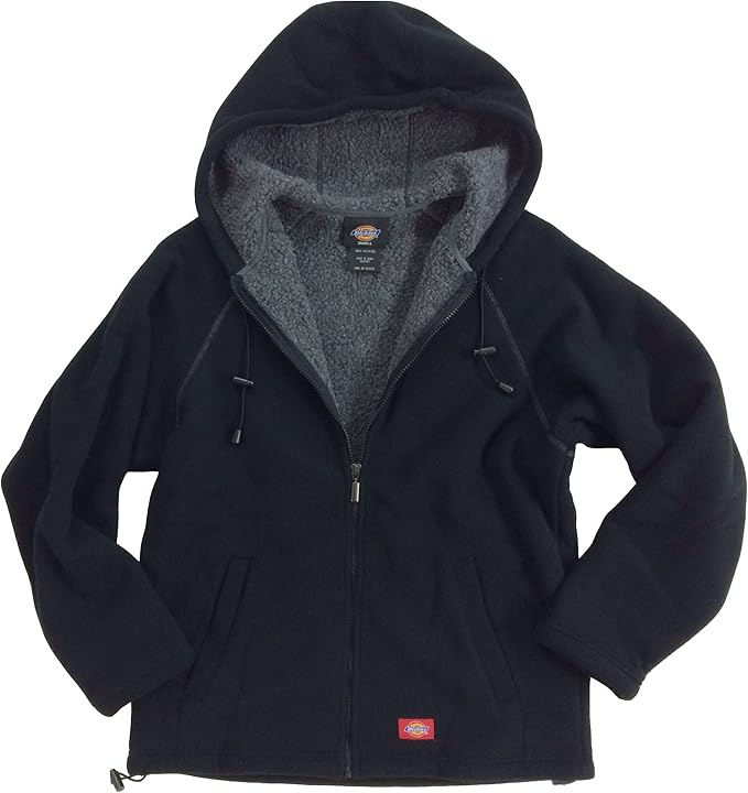 Dickies Men's Sherpa Lined Fleece Hooded Jacket Outerwear