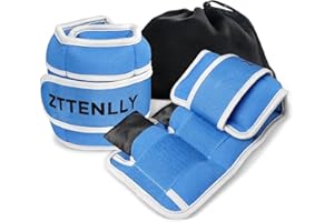 ZTTENLLY 5/10/20 LBS Adjustable Ankle Wrist Arm Leg Weights for Women Men
