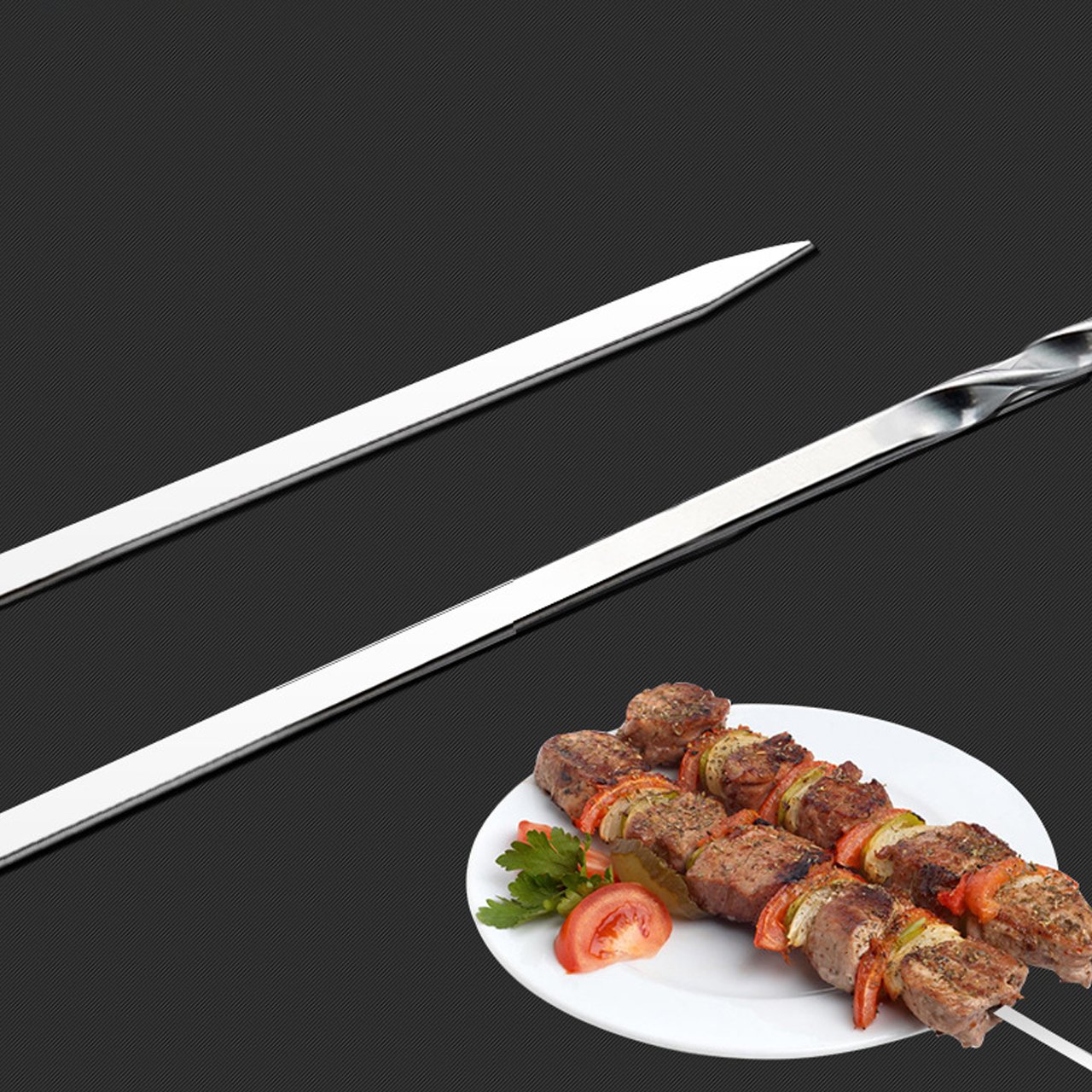 BBQ Grill Tools Set with 14 Barbecue Accessories - Stainless Steel Utensils with Portable Aluminium Case