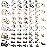 72 Pcs 1 Inch Key Fob Hardware Set, ABuff 6 Colors Keyfob Hardware Kit, Key Chain Making Hardwares Supplies for Bags, Lanyard, Wrist Strap