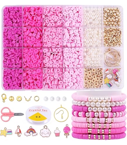100Pcs Pink Ribbon Beads For Jewelry Making - Breast Cancer Awareness Spacer Beads