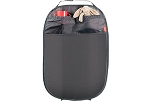 Diono Stuff 'N Scuff XL Kick Mat Back Seat Protector for Kids Feet with Storage Pocket, 100% Water Resistant for Protection of Your Upholstery from Dirt, Mud, Scratches, Gray