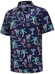 Men's Funny Golf Polo Shirts Short Sleeve