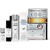 Man Labs Titan Sports Anti-Aging Mens Skin Care Kit – Cleanser, Face Serum, Mens Eye Cream, Face Moisturizer – Skin Care Men – Dark Circles, Wrinkles, Fine Lines – Vitamin C, Niacinamide, HA–Unscented