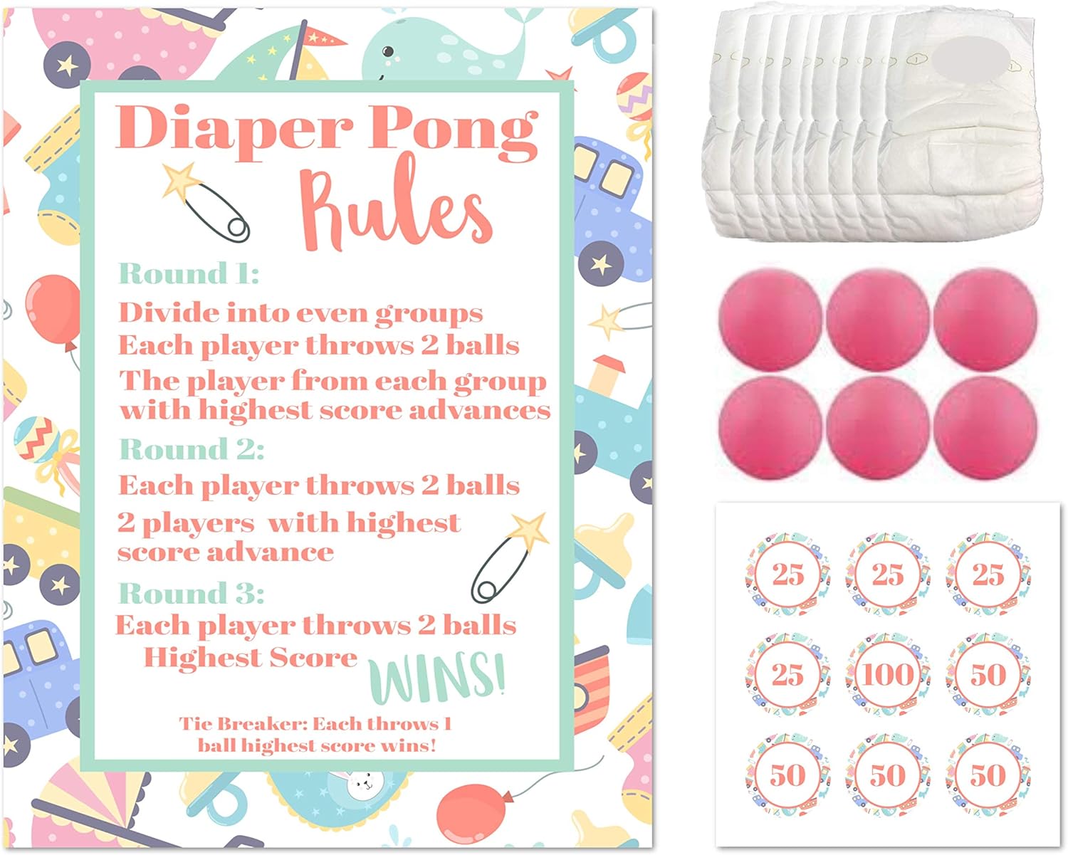 diaper baby shower games