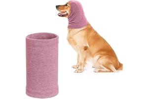 Rbenxia Quiet Ears for Dogs - Dog Ear Cover Hoodies, Muffs Headband, Noise Protection, Warm Winter Scarf (Pink, Small)