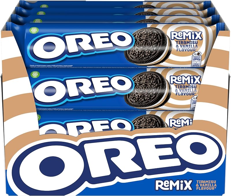Remix sabor vainilla y tiramisú galletas rellenas, Pack 16 x 157g