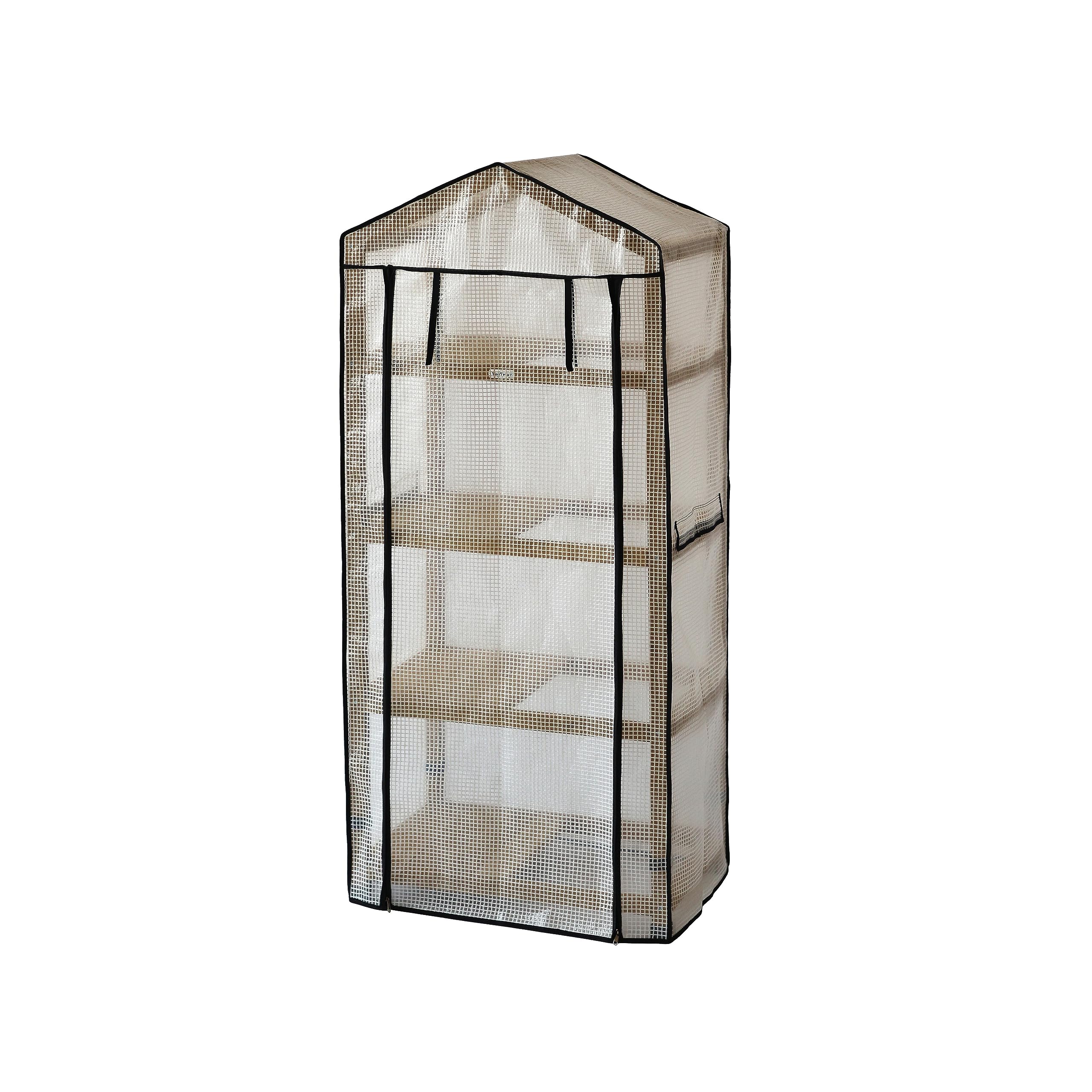 VegTrug Wooden Greenhouse Nursery & PE Cover - Natural