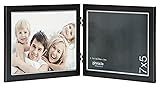 Pinnacle Metal 7x5 Double Black and Silver Hinged