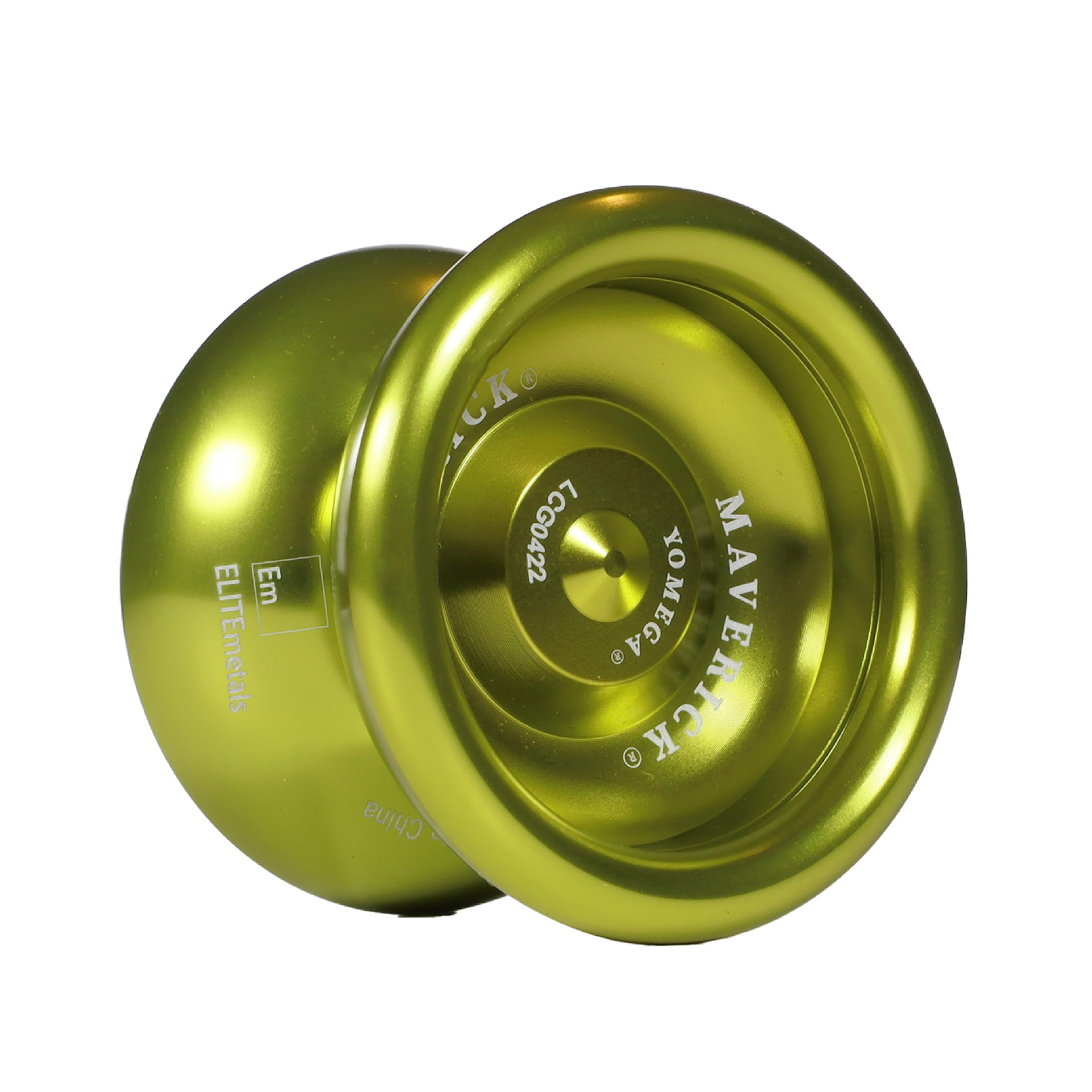 Yomega Maverick - Professional Aluminum Metal Yoyo for Kids and Beginners with C Size Ball Bearing for Advanced yo yo Tricks and Responsive Return + Extra 2 Strings & 3 Month Warranty (green)