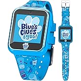 Blue’s Clues & You! Kids Smart Watch - Interactive Touchscreen with Games, Selfie Camera, Step Tracker, Alarm, and Printed Silicone Strap - Fits Wrists 5.5" to 8.0"