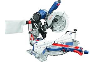 BOSCH CM10GD Compact Miter Saw - 15 Amp Corded 10 Inch Dual-Bevel Sliding Glide Miter Saw with 60-Tooth Carbide Saw Blade