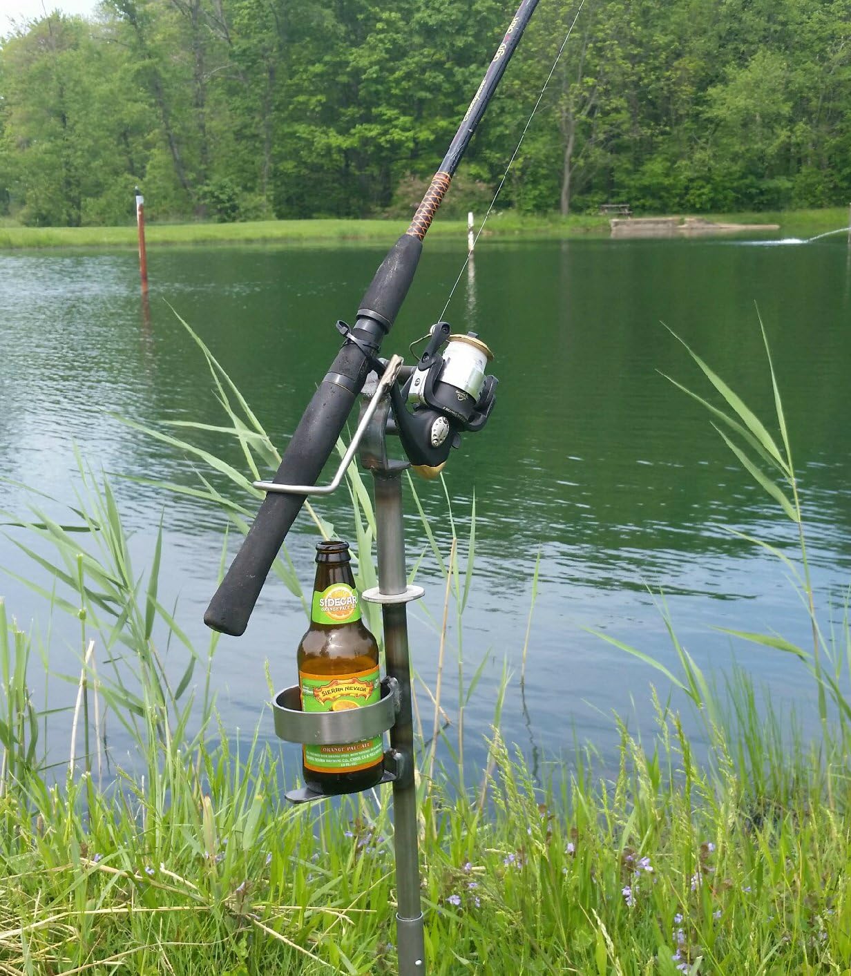 fishing pole stand
