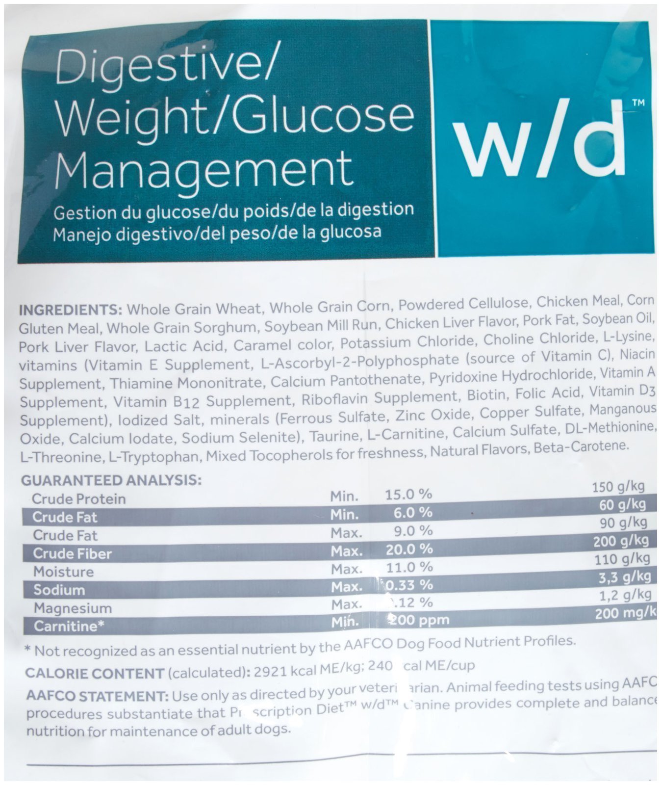 digestive weight glucose management