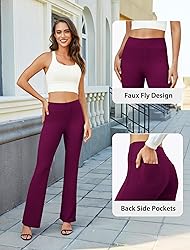 DLOODA Womens Bootcut Dress Pants Business Casual