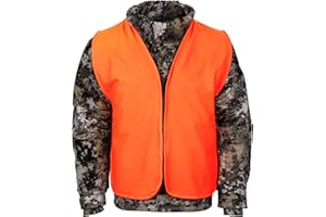 KLARNY OUTDOORS Klarny Orange Safety Vest - High Visibility, Waterproof, Quiet Deer and Bow Gear and Hunting Accessories