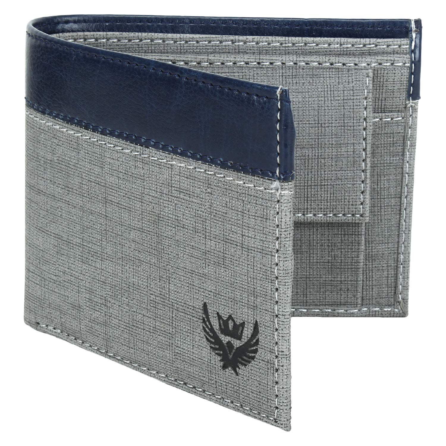 Buy LORENZ Grey Fabric Men's Wallet (1955) at Amazon.in